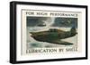 For High Performance Lubrication by Shell', an Advertising Poster (Colour Lithograph)-Robert Buhler-Framed Giclee Print