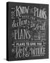 For I Know The Plans I Have For You Declares The Lord...-null-Stretched Canvas