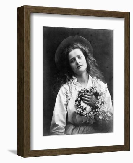 For I'M to Be Queen of the May, Mother, Illustration from 'The May Queen' by Alfred, Lord Tennyson-Julia Margaret Cameron-Framed Premium Giclee Print