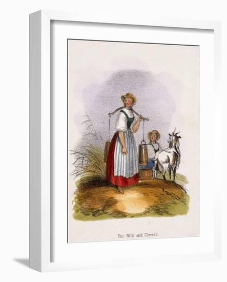 For Milk and Cheese, C1845-Benjamin Waterhouse Hawkins-Framed Giclee Print