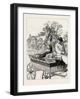 For My Host Speedily Devised the Plan of Forwarding Me to the Railway Station in a Farm Waggon-null-Framed Giclee Print