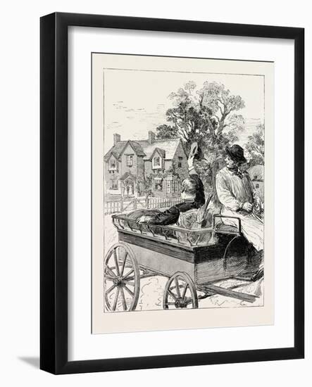 For My Host Speedily Devised the Plan of Forwarding Me to the Railway Station in a Farm Waggon-null-Framed Giclee Print