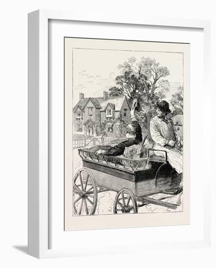 For My Host Speedily Devised the Plan of Forwarding Me to the Railway Station in a Farm Waggon-null-Framed Giclee Print