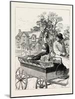 For My Host Speedily Devised the Plan of Forwarding Me to the Railway Station in a Farm Waggon-null-Mounted Giclee Print