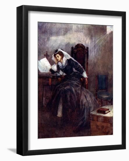 For Nineteen Years This Poor Queen Was Kept in Prison, 16th Century-AS Forrest-Framed Giclee Print