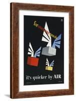 For Overseas Parcels it's Quicker by Air-MH Armengol-Framed Art Print