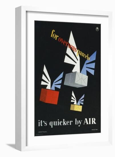 For Overseas Parcels it's Quicker by Air-MH Armengol-Framed Art Print