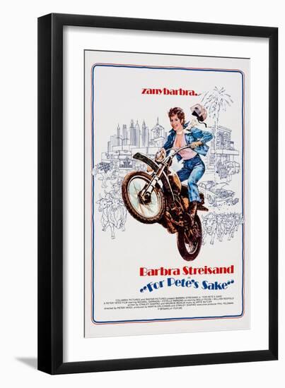 For Pete's Sake, Barbra Streisand, 1974-null-Framed Art Print