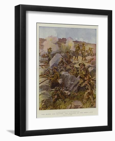 For Queen and Country, the Soldiers of the Great City-Frederic De Haenen-Framed Giclee Print