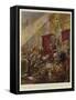 For Queen and Country, the Soldiers of the Great City-Frederic De Haenen-Framed Stretched Canvas