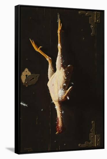 For Sunday's Dinner-William Michael Harnett-Framed Stretched Canvas
