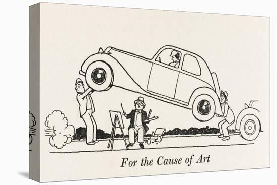 For the Cause of Art-William Heath Robinson-Stretched Canvas