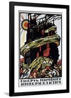 For the Death of World Imperialism, 1920-Dmitriy Stakhievich Moor-Framed Giclee Print