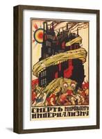 For the Death of World Imperialism, 1920-Dmitri Stachievich Moor-Framed Giclee Print