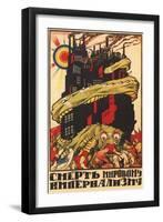 For the Death of World Imperialism, 1920-Dmitri Stachievich Moor-Framed Giclee Print