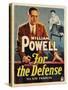 For the Defense, William Powell, Kay Francis, 1930-null-Stretched Canvas