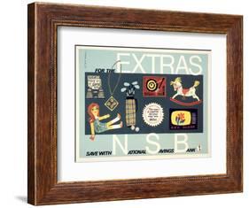 For the Extras - National Savings Bank-Stan Krol-Framed Art Print