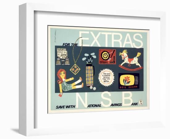 For the Extras - National Savings Bank-Stan Krol-Framed Art Print