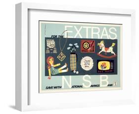 For the Extras - National Savings Bank-Stan Krol-Framed Art Print