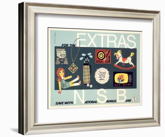 For the Extras - National Savings Bank-Stan Krol-Framed Art Print