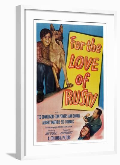 For the Love of Rusty-null-Framed Art Print