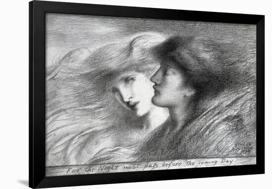 'For the Night Must Pass before the Coming Day', 1893-Simeon Solomon-Framed Giclee Print