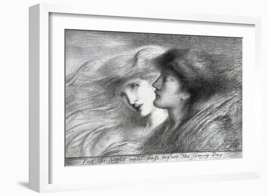 'For the Night Must Pass before the Coming Day', 1893-Simeon Solomon-Framed Giclee Print