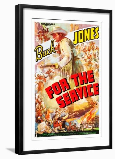 For the Service-null-Framed Art Print