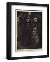 For the Widows and Orphans, a Royal Donation-William Hatherell-Framed Giclee Print