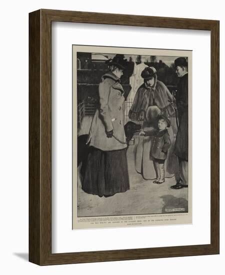 For the Widows and Orphans of the Gallant Dead, One of the Patriotic Dogs' Brigade-John Byam Liston Shaw-Framed Giclee Print