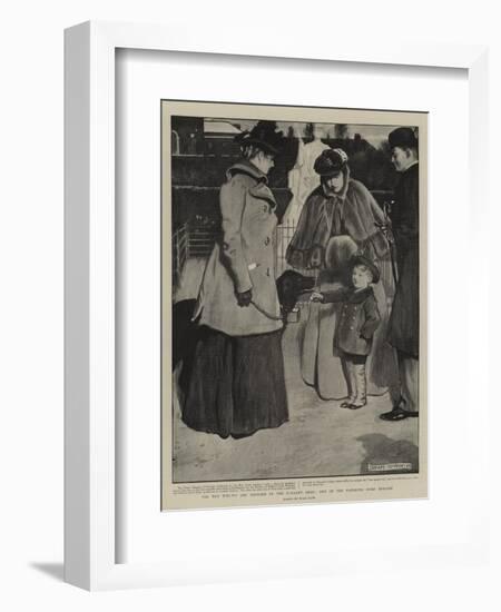 For the Widows and Orphans of the Gallant Dead, One of the Patriotic Dogs' Brigade-John Byam Liston Shaw-Framed Giclee Print