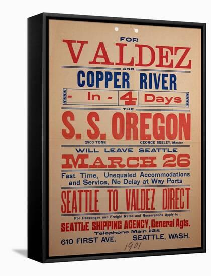 "For Valdex and Copper River", 1901-null-Framed Stretched Canvas