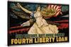 For Victory, Buy More Bonds - Fourth Liberty Loan Poster-J. Scott Williams-Stretched Canvas