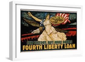 For Victory, Buy More Bonds - Fourth Liberty Loan Poster-J. Scott Williams-Framed Giclee Print