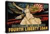 For Victory, Buy More Bonds - Fourth Liberty Loan Poster-J. Scott Williams-Stretched Canvas