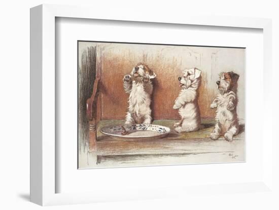 For What We Are About To Receive-Cecil Aldin-Framed Premium Giclee Print
