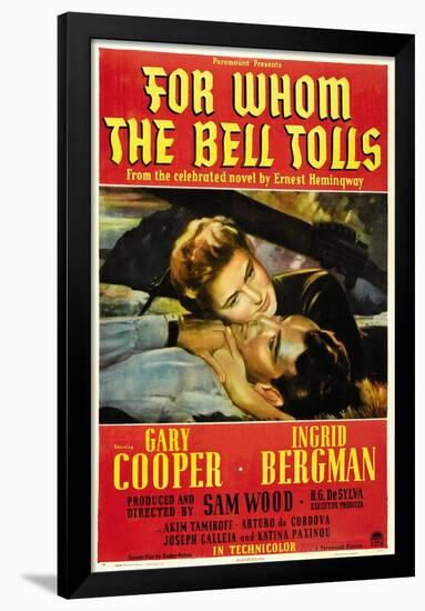 For Whom the Bell Tolls, 1943, Directed by Sam Wood-null-Framed Poster