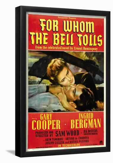 For Whom the Bell Tolls, 1943, Directed by Sam Wood-null-Framed Poster