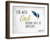 For With God-Kimberly Allen-Framed Art Print