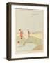 For Young Boys Flying Their Kites an Aeroplane Passing Overhead is an Inspiration-Joaquin Xaudaro-Framed Art Print