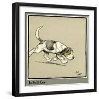 Forager the Puppy Follows the Smell of Food-Cecil Aldin-Framed Photographic Print