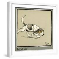 Forager the Puppy Follows the Smell of Food-Cecil Aldin-Framed Photographic Print