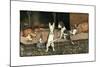 Forager the Puppy Joins the Other Animals by the Fire-Cecil Aldin-Mounted Giclee Print