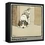 Forager the Puppy Picks Up a Scent-Cecil Aldin-Framed Stretched Canvas