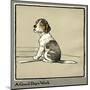 Forager the Puppy Sits by the Empty Plate-Cecil Aldin-Mounted Art Print