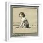 Forager the Puppy Sits by the Empty Plate-Cecil Aldin-Framed Art Print