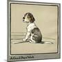 Forager the Puppy Sits by the Empty Plate-Cecil Aldin-Mounted Art Print