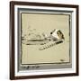 Forager the Puppy Sniffs at the Irish Stew-Cecil Aldin-Framed Photographic Print