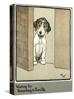 Forager the Puppy Waiting for More Food-Cecil Aldin-Stretched Canvas