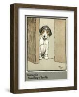 Forager the Puppy Waiting for More Food-Cecil Aldin-Framed Photographic Print